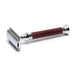 Timor 1385 Closed Comb Safety Razor with Solid Amaranth Wood Long Handle Double Edge Safety Razor Timor 