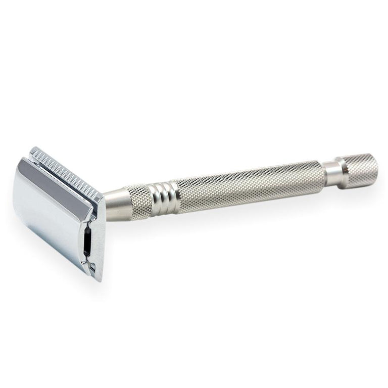 Timor Pure Razor Timor 1325 Closed Comb Safety Razor with Solid Stainless Steel Long Ha ...