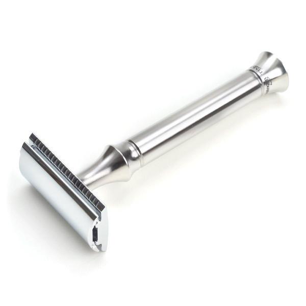 Timor Pure Razor Timor 1350 Closed Comb Safety Razor with Solid Stainless Steel Long Ha ...