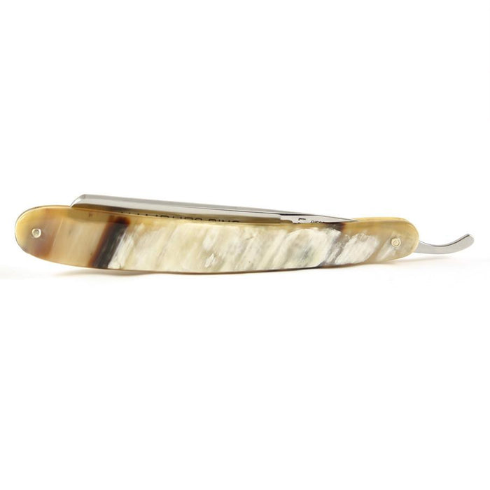 Timor Hamburg Ring Straight Razor 6/8", Blond Horn Scales Straight Razor Timor 