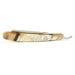 Timor Hamburg Ring Straight Razor 6/8", Blond Horn Scales Straight Razor Timor 