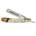 Timor Hamburg Ring Straight Razor 6/8", Blond Horn Scales Straight Razor Timor 