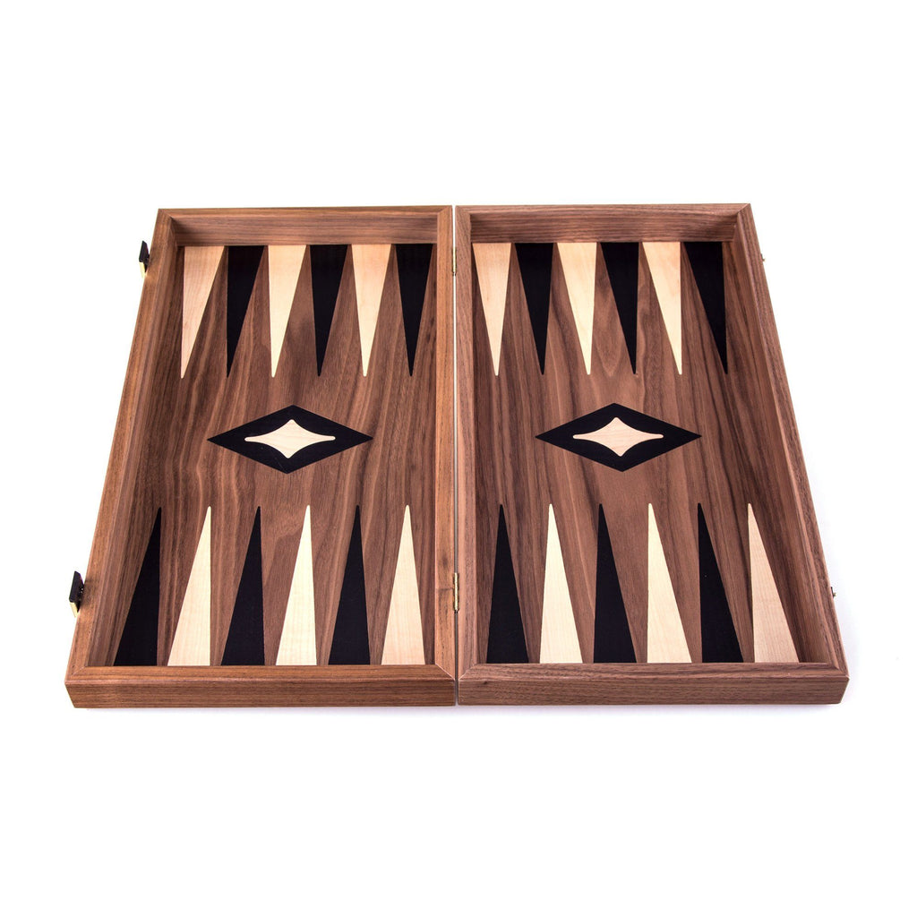 Manopoulos Handmade Walnut Chess and Backgammon Set Board Game Manopoulos 