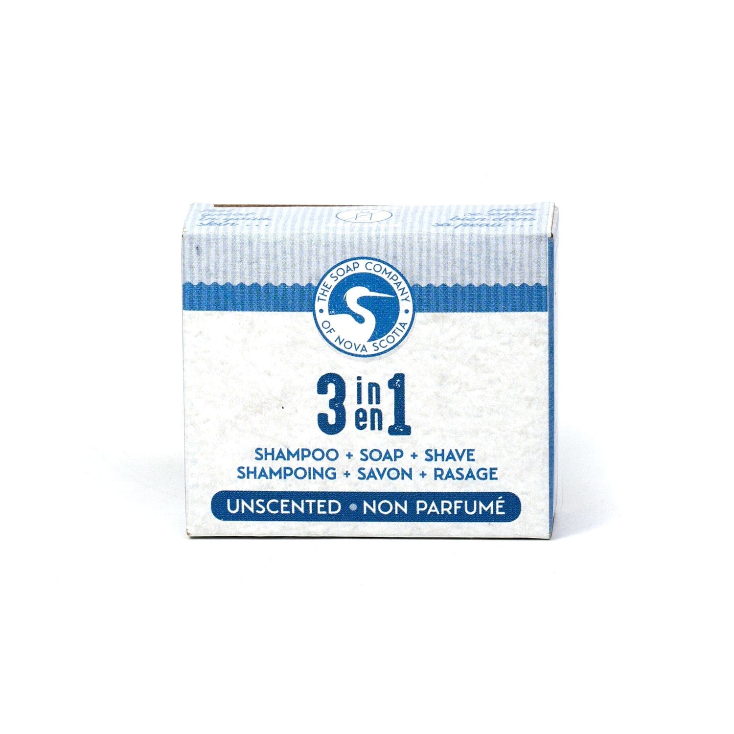 The Soap Company of Nova Scotia 3 in 1 Shampoo, Shave and Soap Bar Body Soap The Soap Company of Nova Scotia Unscented Mini 