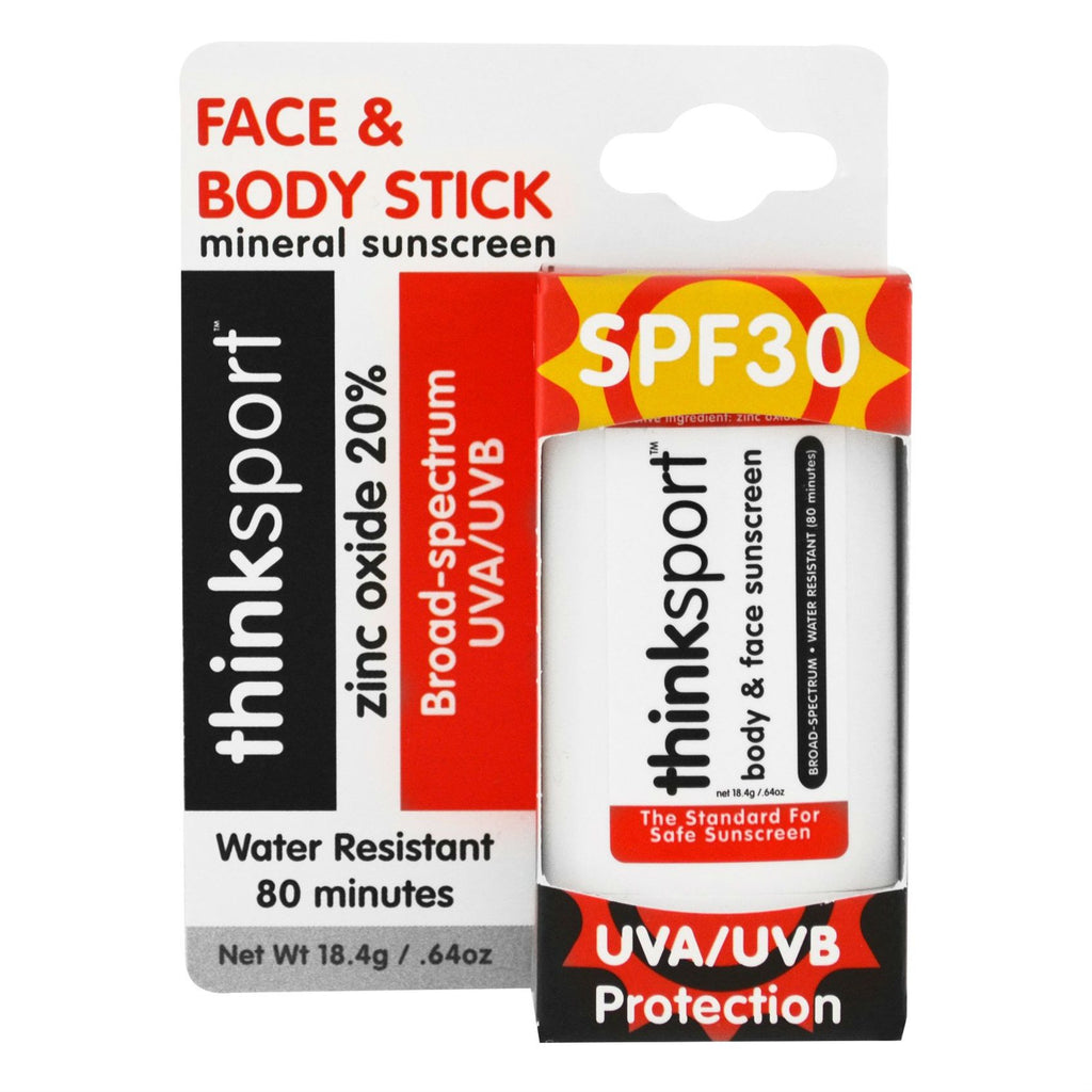 Thinksport Sunscreen Stick, SPF 30 Sun Care Thinksport 