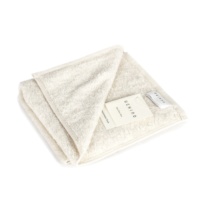 Uchino Marshmallow Plus Soft Touch Cotton Towel Towel Uchino Cream Washcloth (34 x 40 cm) 