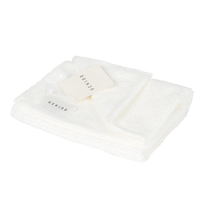 Uchino Horizontal Ridge Pile Towel Towel Uchino Washcloth (34 x 40 cm) 