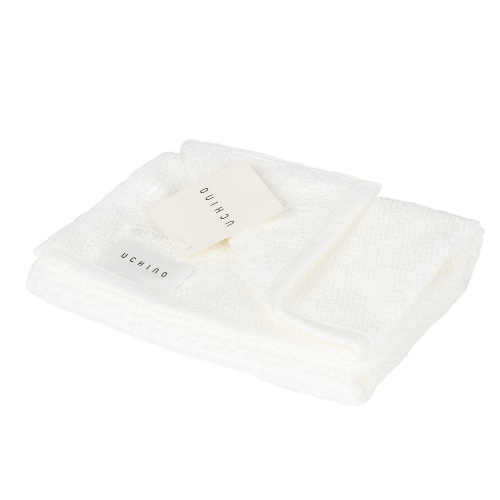 Uchino Horizontal Ridge Pile Towel Towel Uchino Washcloth (34 x 40 cm) 