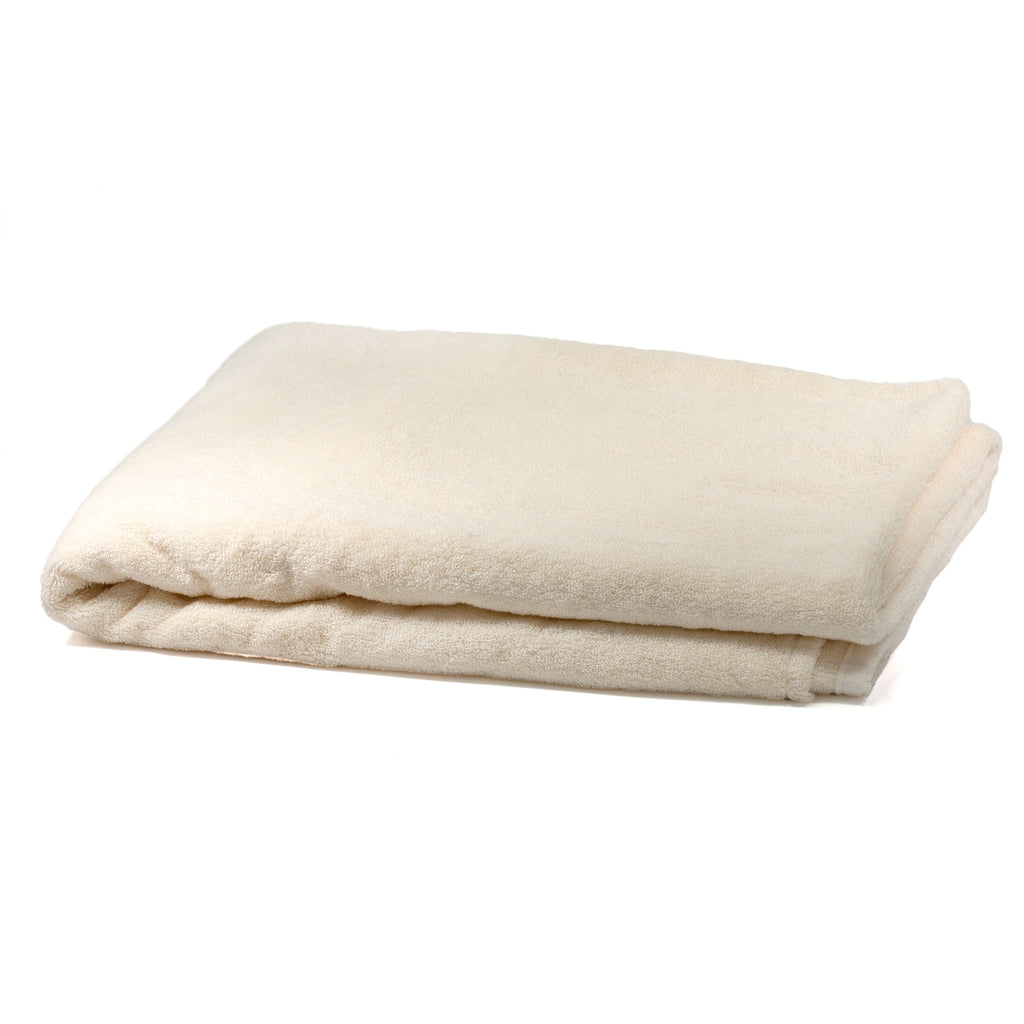 Uchino Cotton & Cashmere Towel, Off-White Towels Uchino Wide Bath Towel (80 x 150 cm) 