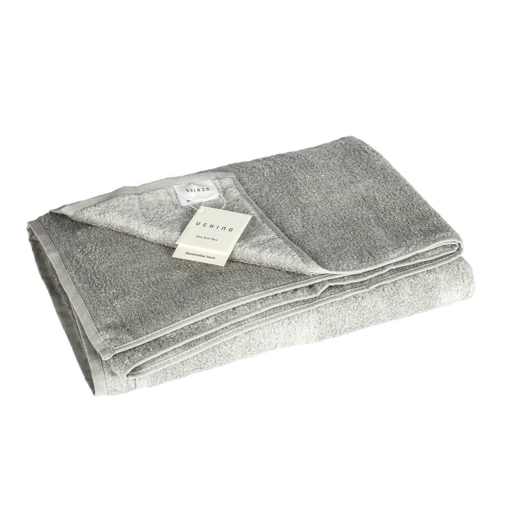 Uchino Marshmallow Plus Soft Touch Cotton Towel Towel Uchino Grey Bath Towel (70 x 140 cm) 