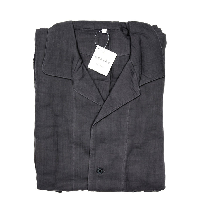 Uchino Crepe Gauze Pajamas, Dark Grey Pajamas Uchino 