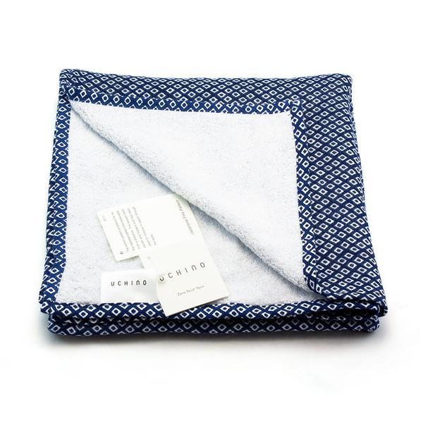 Uchino Japanese Hishi Pattern Double-Sided Cotton Towel Towel Uchino Hand Towel (50 x 100 cm) 