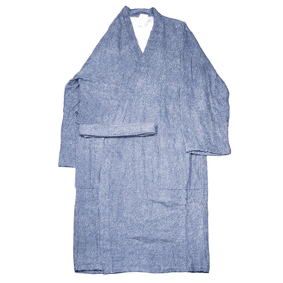 Uchino Japanese Shark Pattern Cotton Gauze Kimono Bath Robe Bath Robe Uchino 