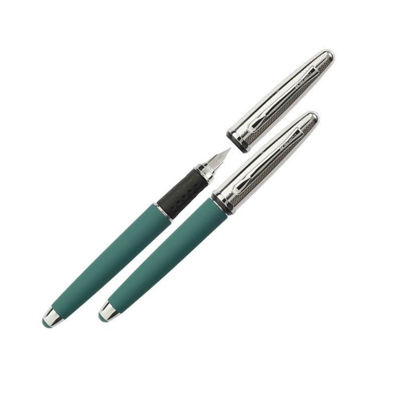 Borghini Guilloché Fountain Pen Fountain Pen Borghini Green 