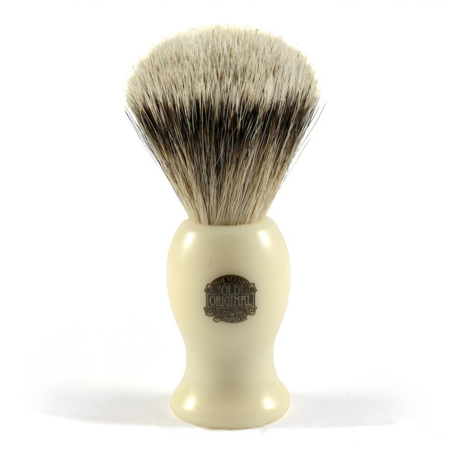 Vulfix 660S Large Super Badger Shaving Brush, Faux Ivory Handle Badger Bristles Shaving Brush Vulfix 