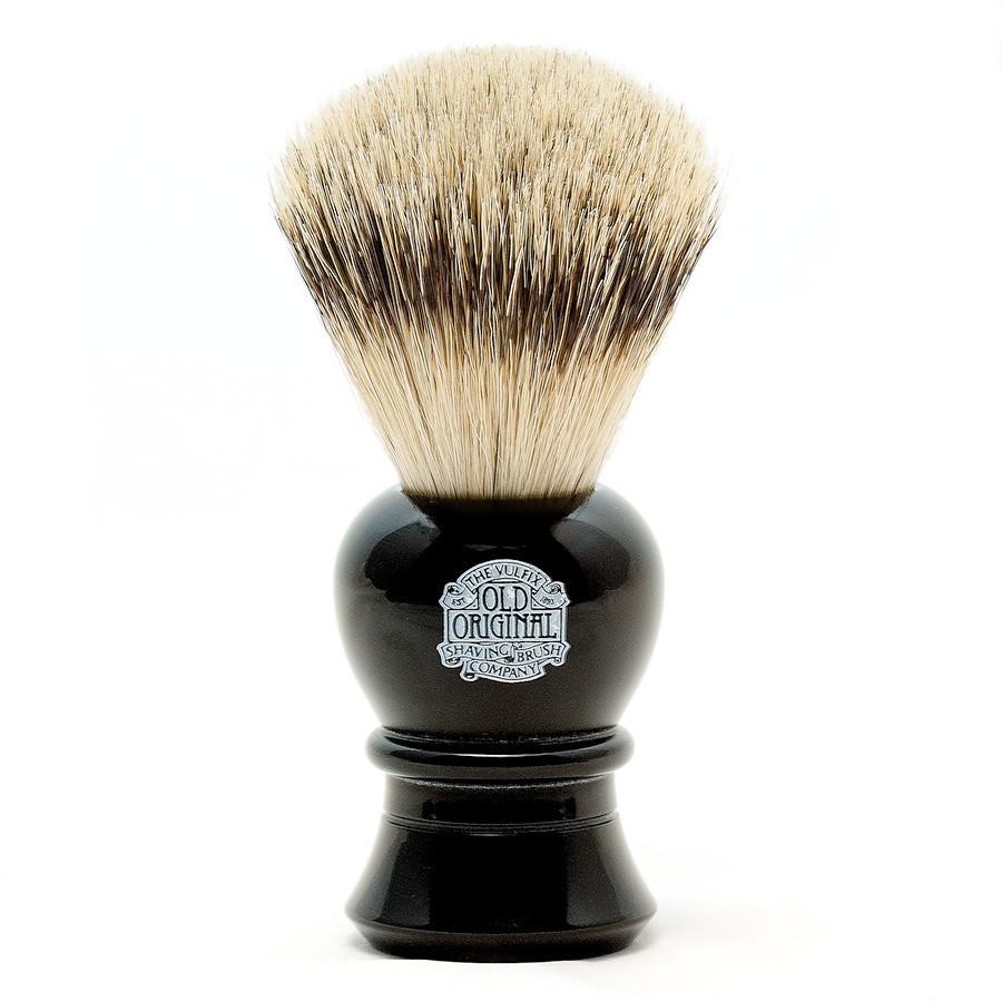 Vulfix 2234 Super Badger Shaving Brush, Black Handle Badger Bristles Shaving Brush Vulfix 