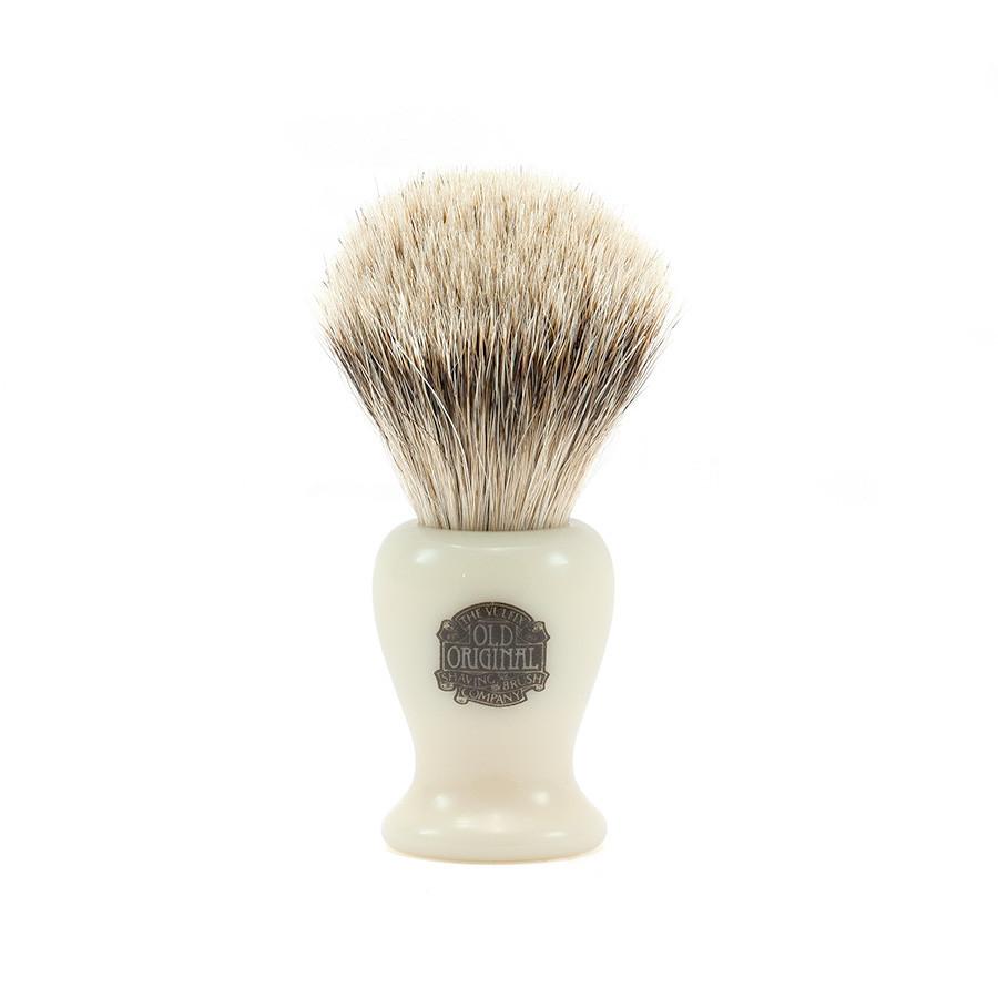 Vulfix 660S Small Super Badger Shaving Brush, Faux Ivory Handle Badger Bristles Shaving Brush Vulfix 