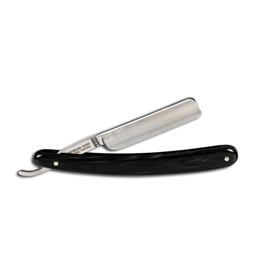 Wacker Classic 2 Straight Razor 5/8", Black Horn Handle Straight Razor Discontinued 