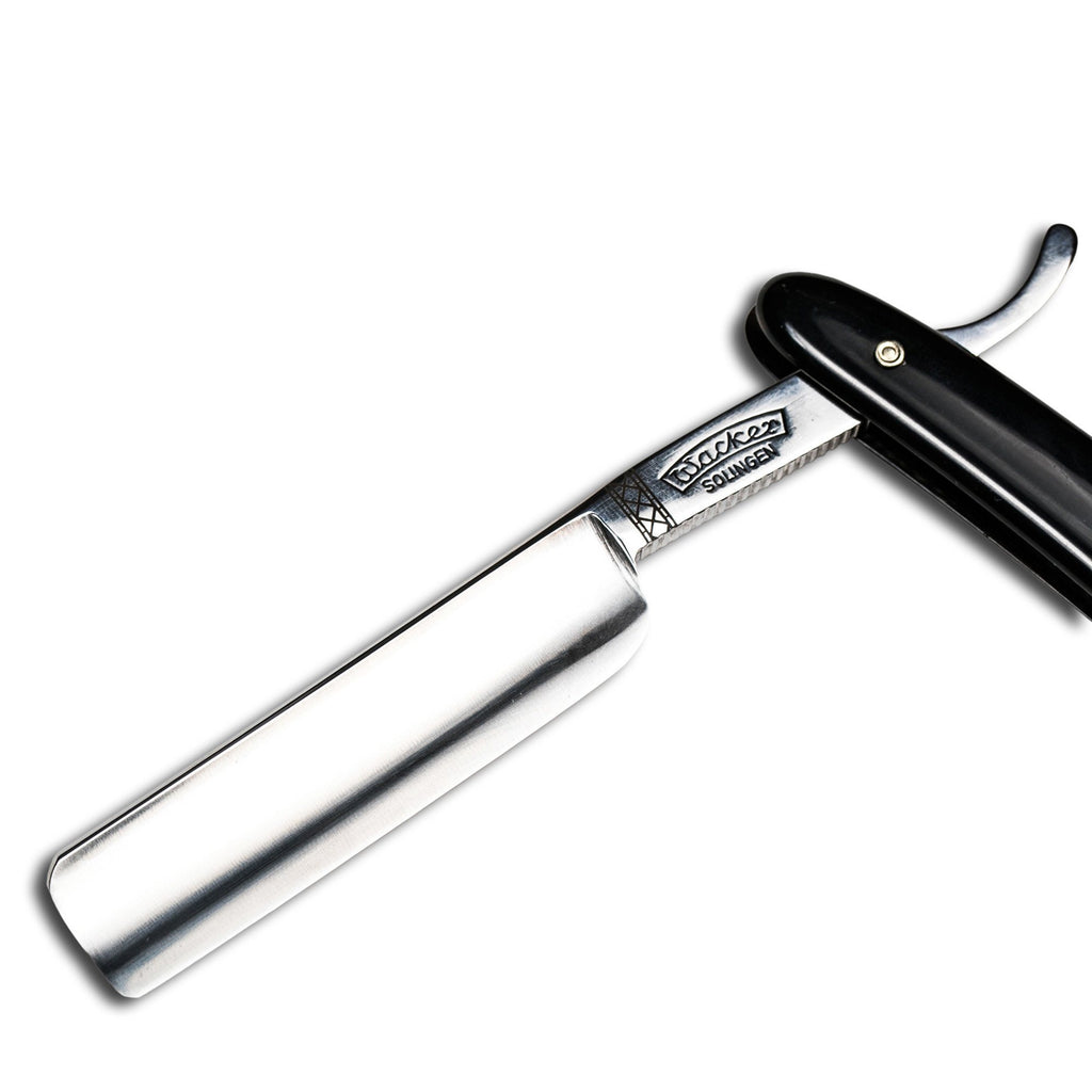 Wacker Classic 2 Straight Razor 5/8", Black Horn Handle Straight Razor Discontinued 