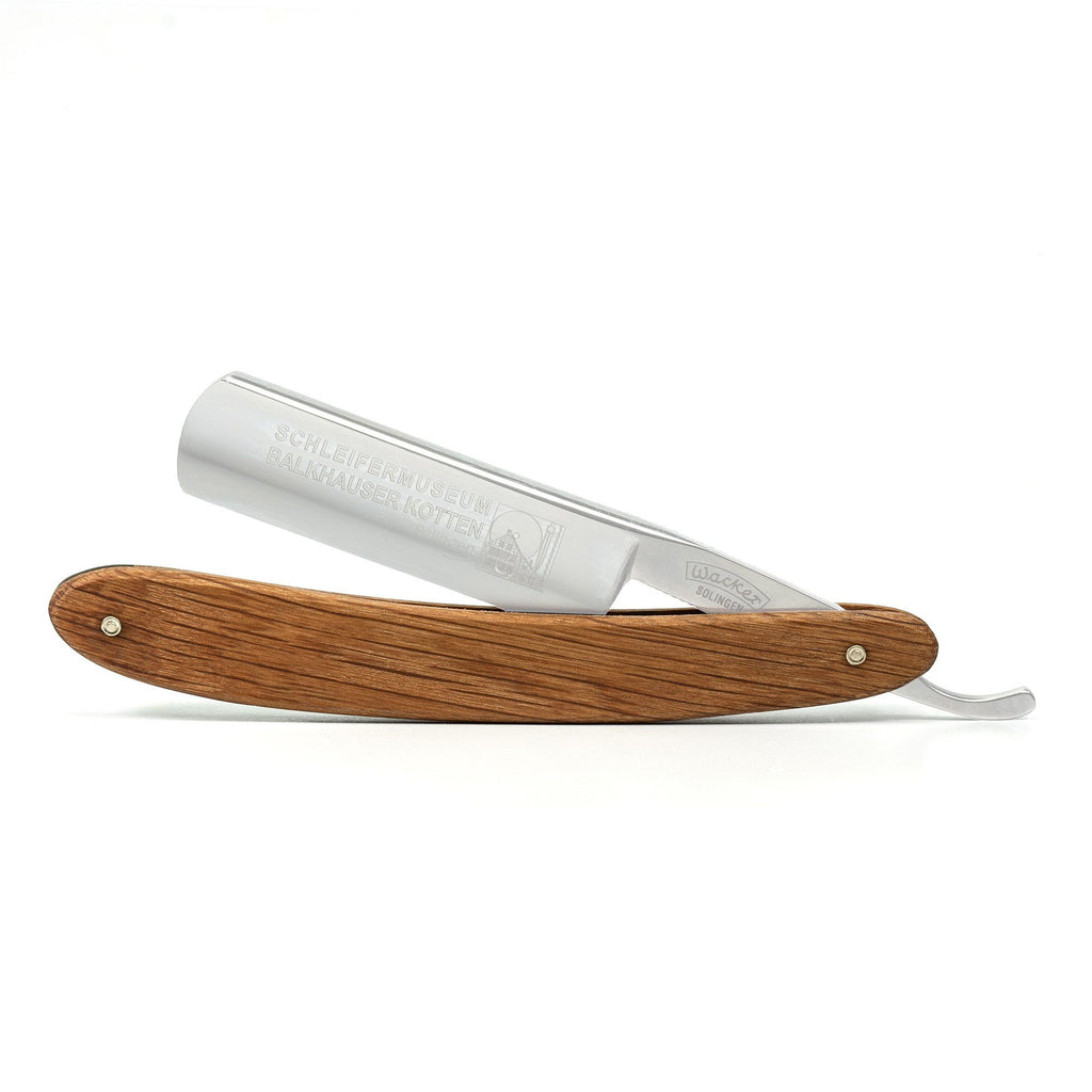 Wacker "Balkhauser Kotten" Straight Razor 6/8", Oak Wood Handle Straight Razor Wacker 