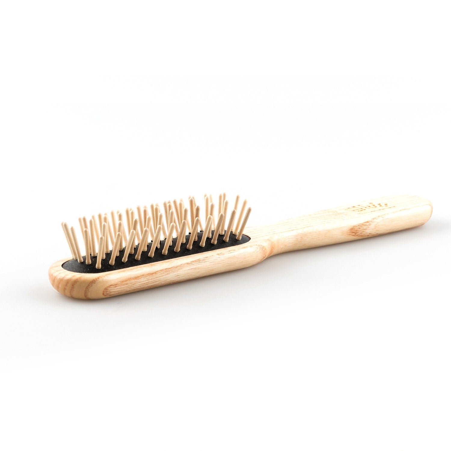 TEK Rectangular Ash Wood Hair Brush with Wooden Bristles Hair Brush TEK 