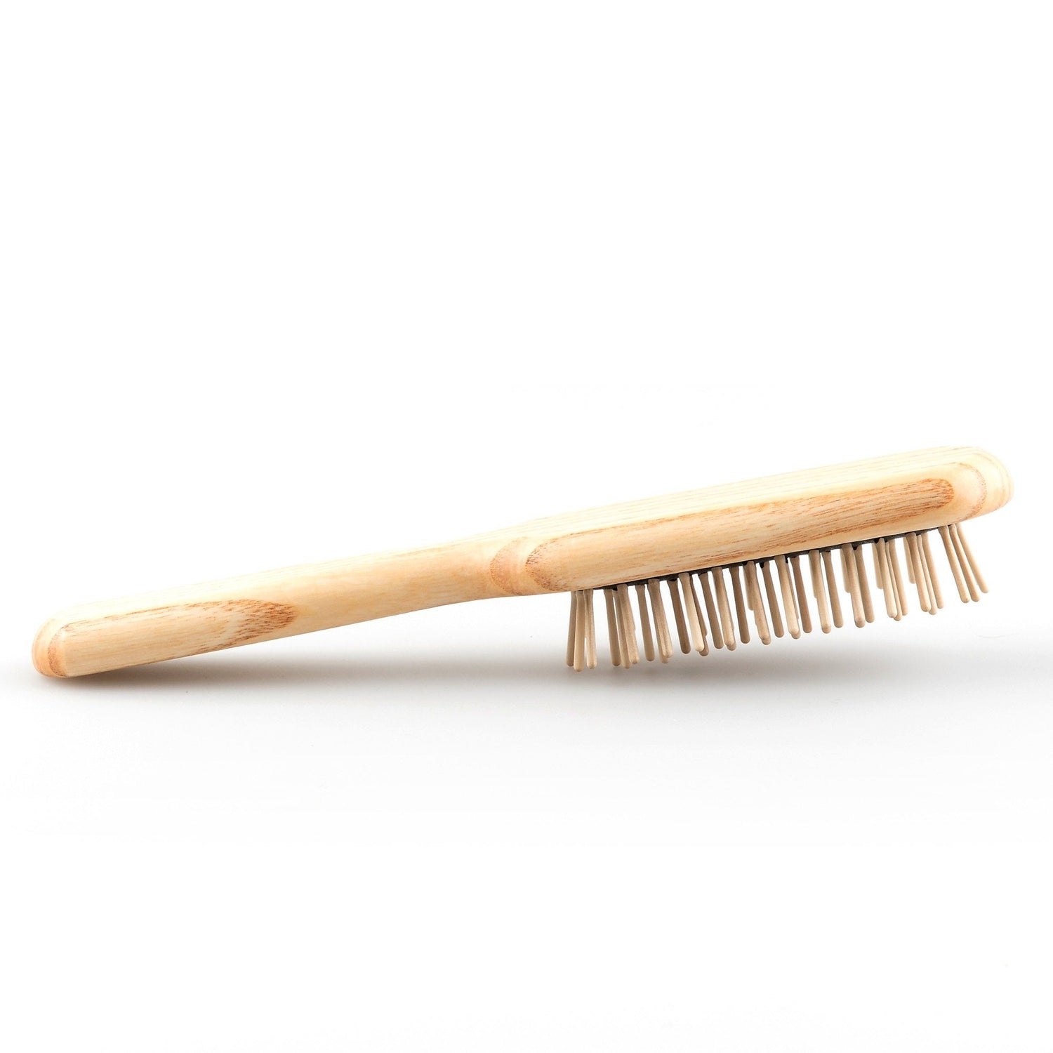 TEK Rectangular Ash Wood Hair Brush with Wooden Bristles Hair Brush TEK 