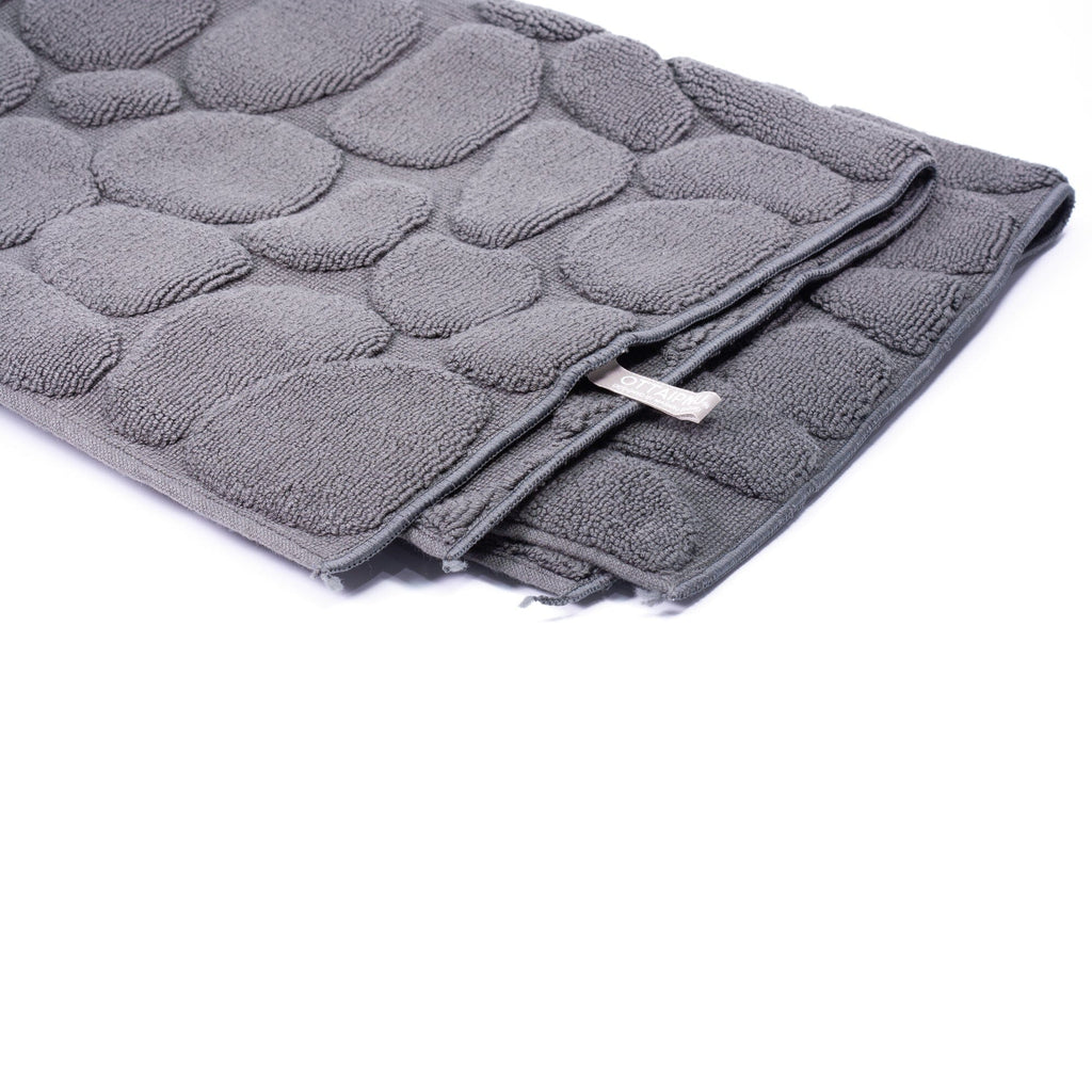 Ishikoro Pebble Bath Mat, Grey Bath Mat Japanese Exclusives 