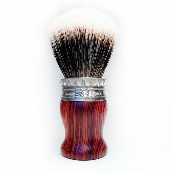 Saponificio Varesino High Mountain White Badger Shaving Brush, Cocobolo with Pure Pewter Badger Bristles Shaving Brush Saponificio Varesino 