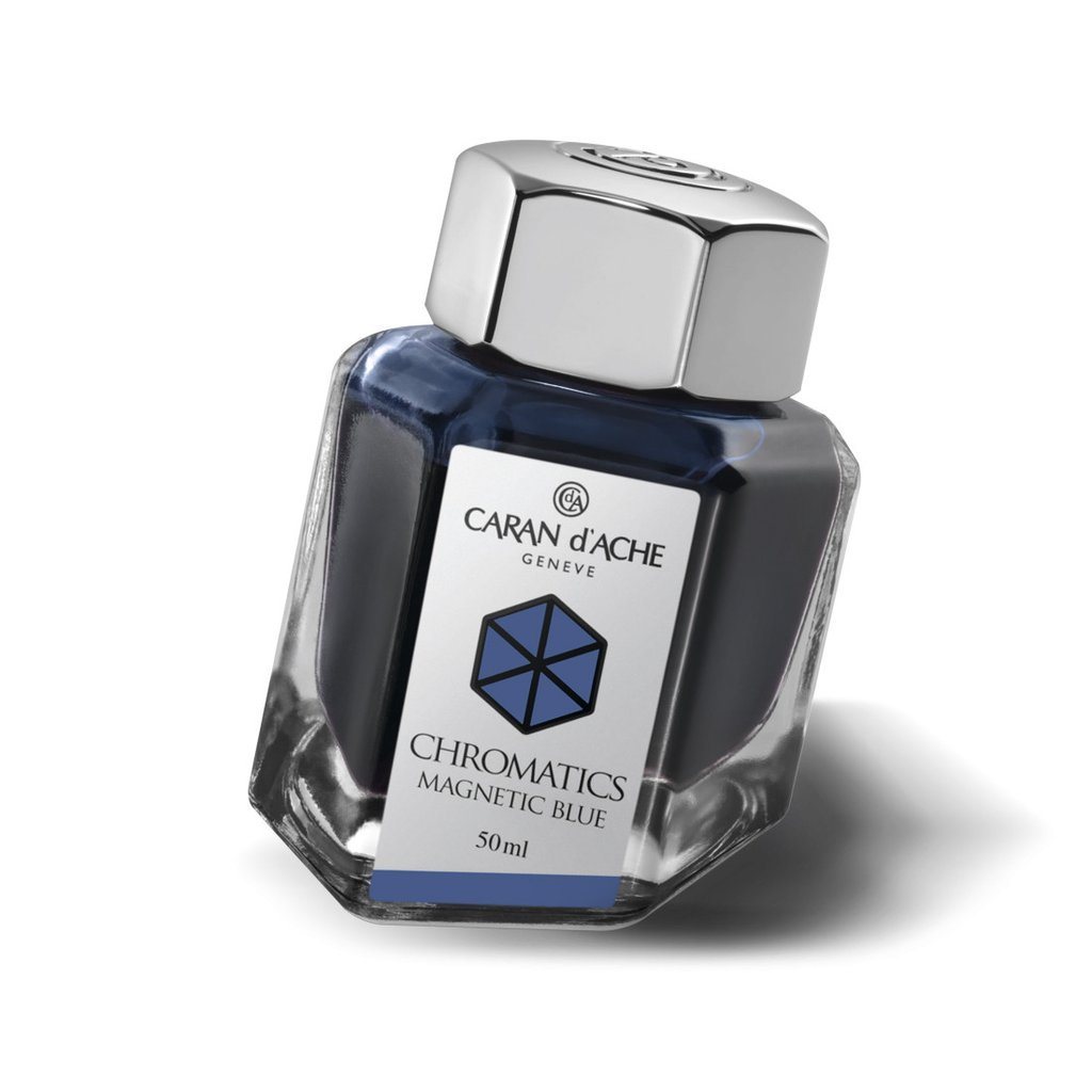 Caran d'Ache Chromatics Fountain Pen Ink Bottles Ink Refill Caran d'Ache Magnetic Blue 