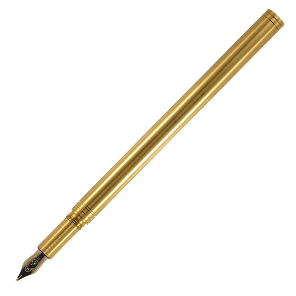 LOCLEN Evolution Fountain Pen, Brass with Medium Nib Fountain Pen LOCLEN 