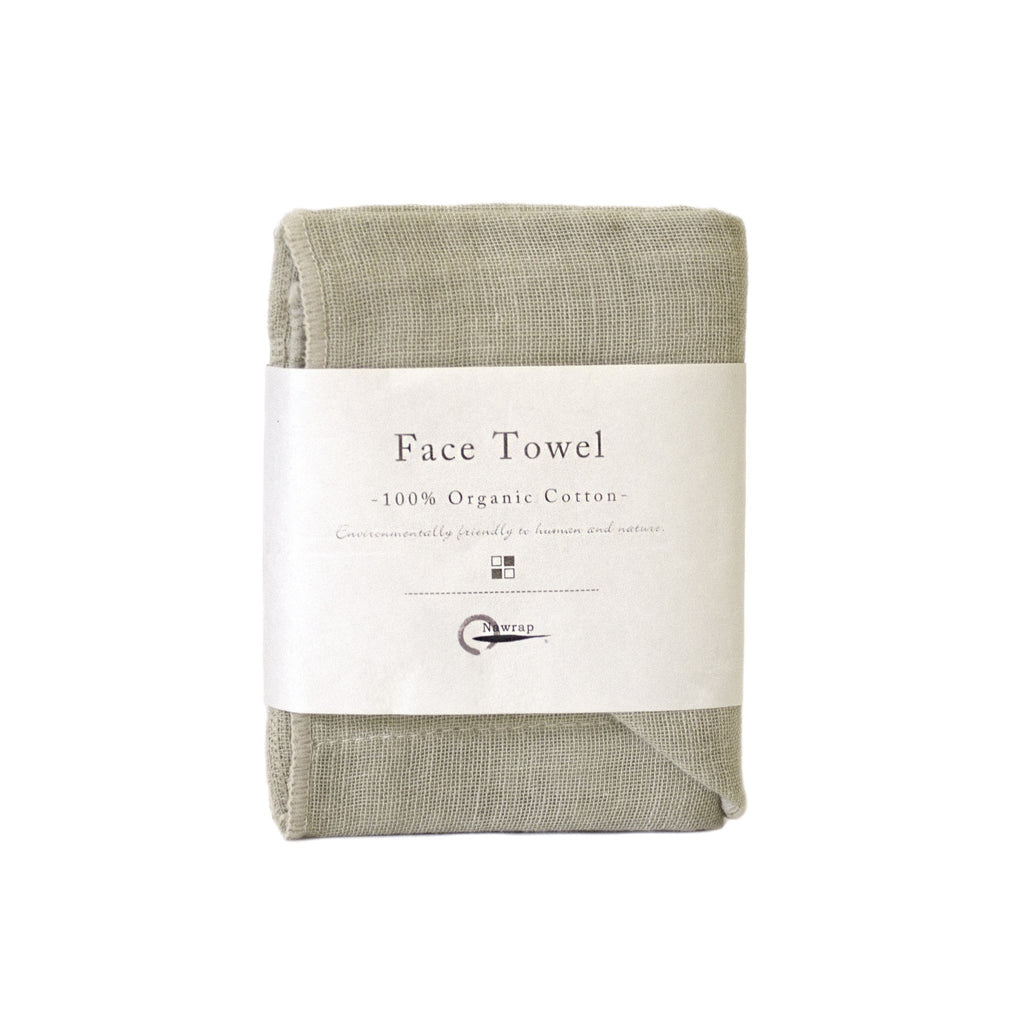 Nawrap Organic Cotton Face Towel Towel Nawrap Light Green 