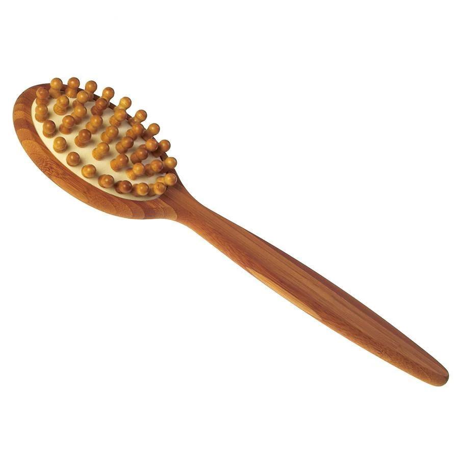 Bamboo Massage Brush with Wooden Knobs - Made Germany —