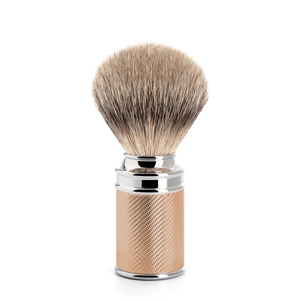 Muhle Traditional Silvertip Badger Shaving Brush, Rose Gold Handle Badger Bristles Shaving Brush Discontinued 