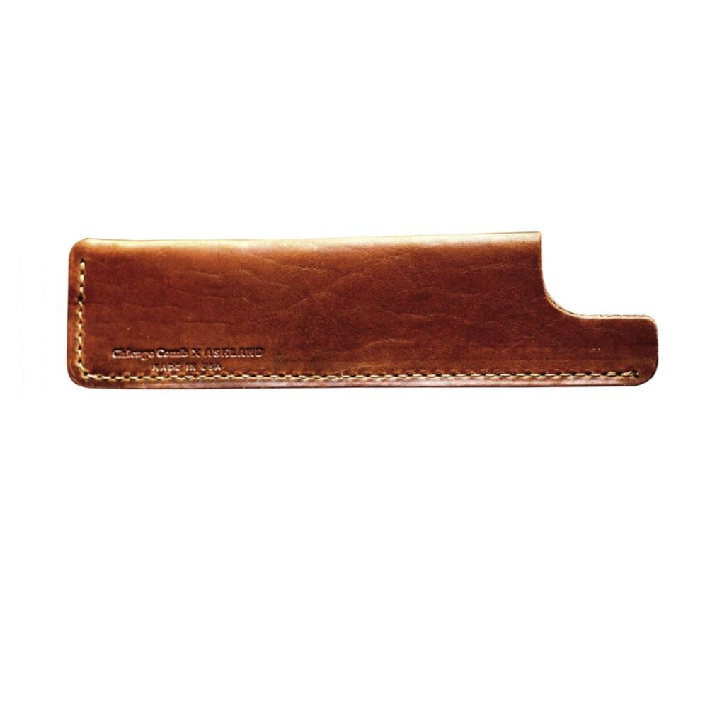 Chicago Comb Co. Sheaths in Horween Leather, No. 1 & 3 Comb Sheath Chicago Comb Co English Tan 