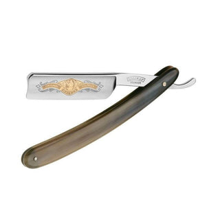 Wacker Allround Spanish Point Straight Razor 6/8", Buffalo Horn Handle Straight Razor Wacker 